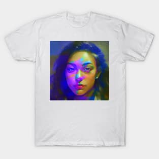 I SEE WHAT YOU DID Weirdcore Glitch Art Portrait T-Shirt